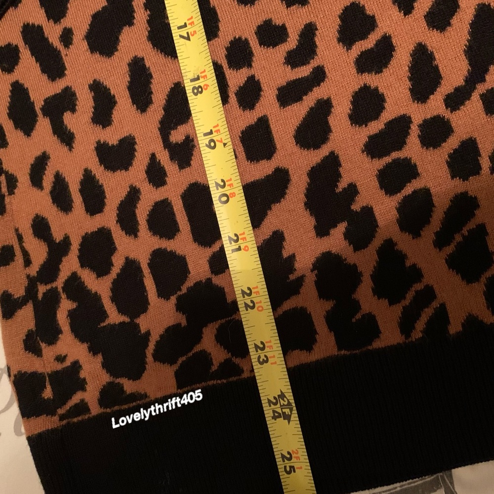 Talbots Leopard Print Pullover Size Xl - image 6